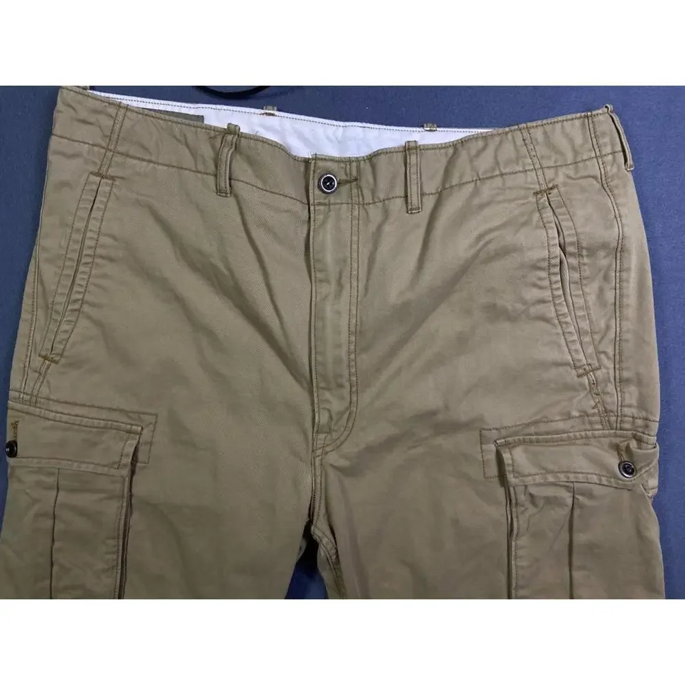 Vtg Levis Ace Cargo Pants Mens 38x32 (40x30) Loose Straight Khaki Grunge Skater